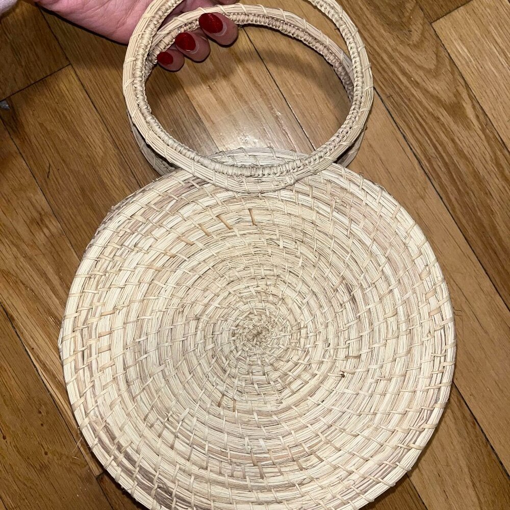 Bamboo Style Circular Handbag Purse *Brand NEW*